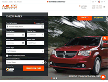 Tablet Screenshot of milescarrentalhouston.com